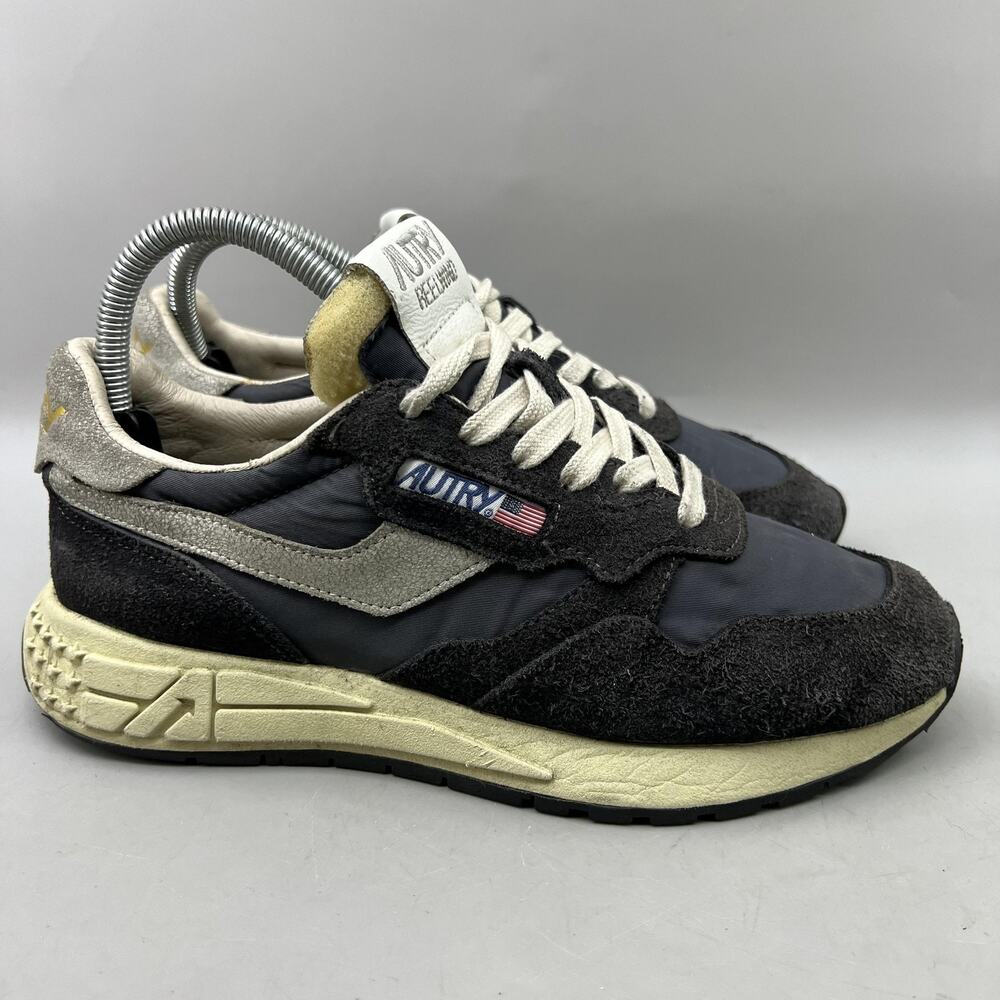 Autry Reelwind Running Shoes Women Size 7.5 US, 38 Black Suede Comfort Sneakers